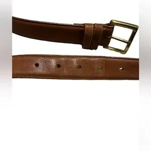 Coach | Accessories | Coach Vtg Brasstanned Cowhide Belt 38  display picture 3